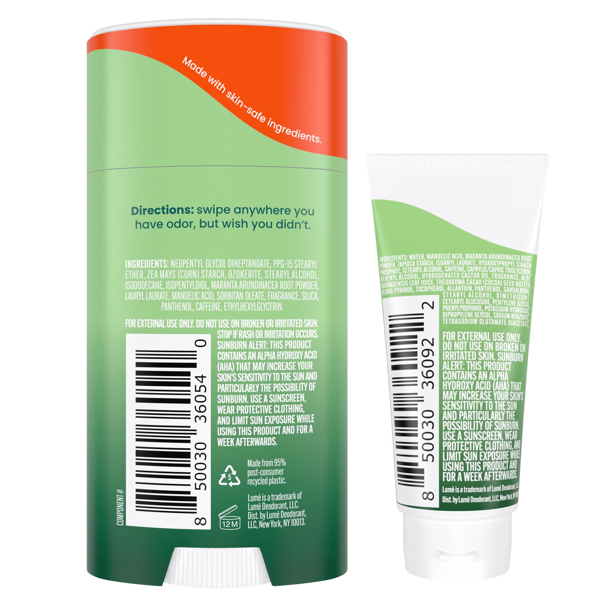 Usage quotidien pratique avec crème invisible et bâton solide