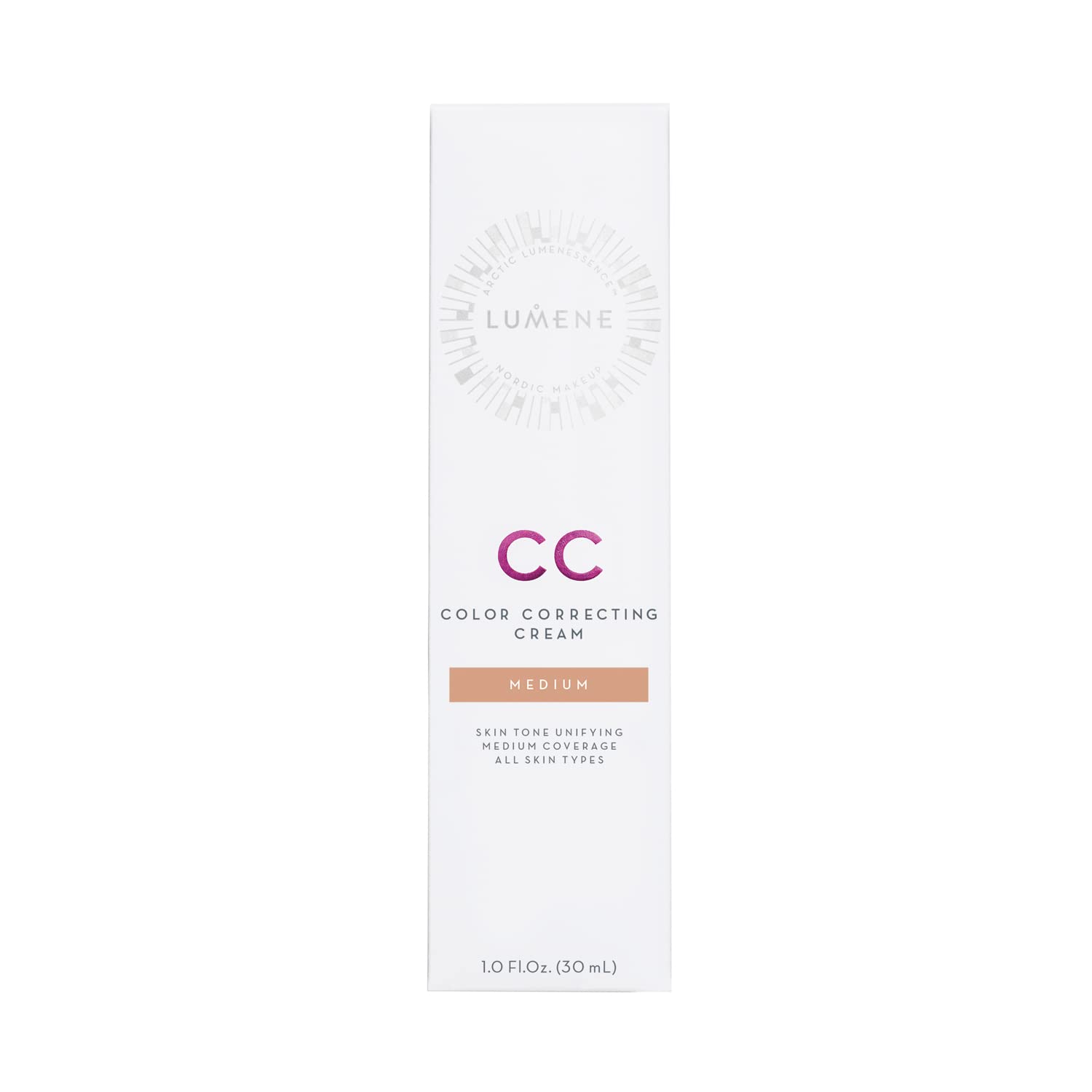Lumene Crema CC correctora, textura ligera para piel fresca y cómoda.