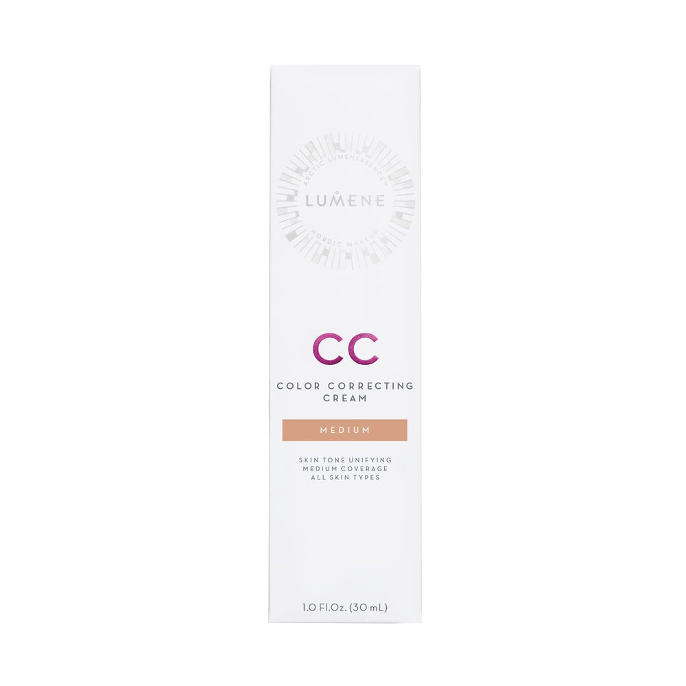 Lumene Crema CC correctora, textura ligera para piel fresca y cómoda.