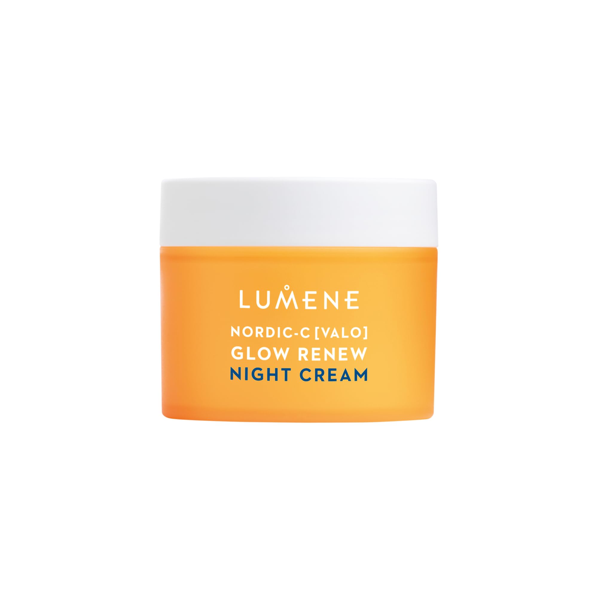 Lumene Nordic-C Valo Glow Renew Night Cream, envase iluminado para tu ritual nocturno de hidratación