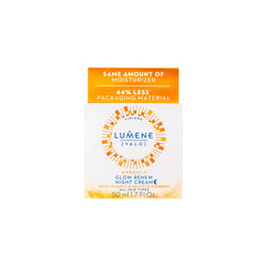 Lumene Nordic-C Valo Glow Renew Night Cream, textura cremosa para piel suave y luminosa al despertar