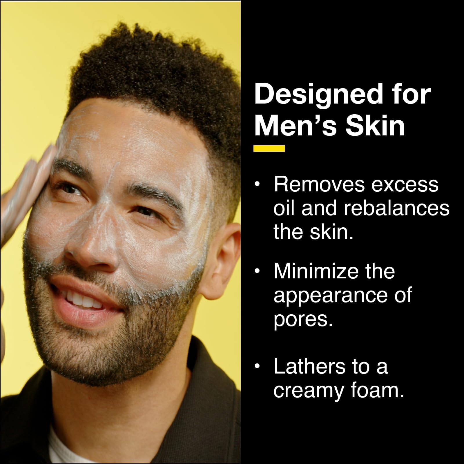 Lumin limpiador facial con carbón activado: textura oscura que inspira limpieza profunda.