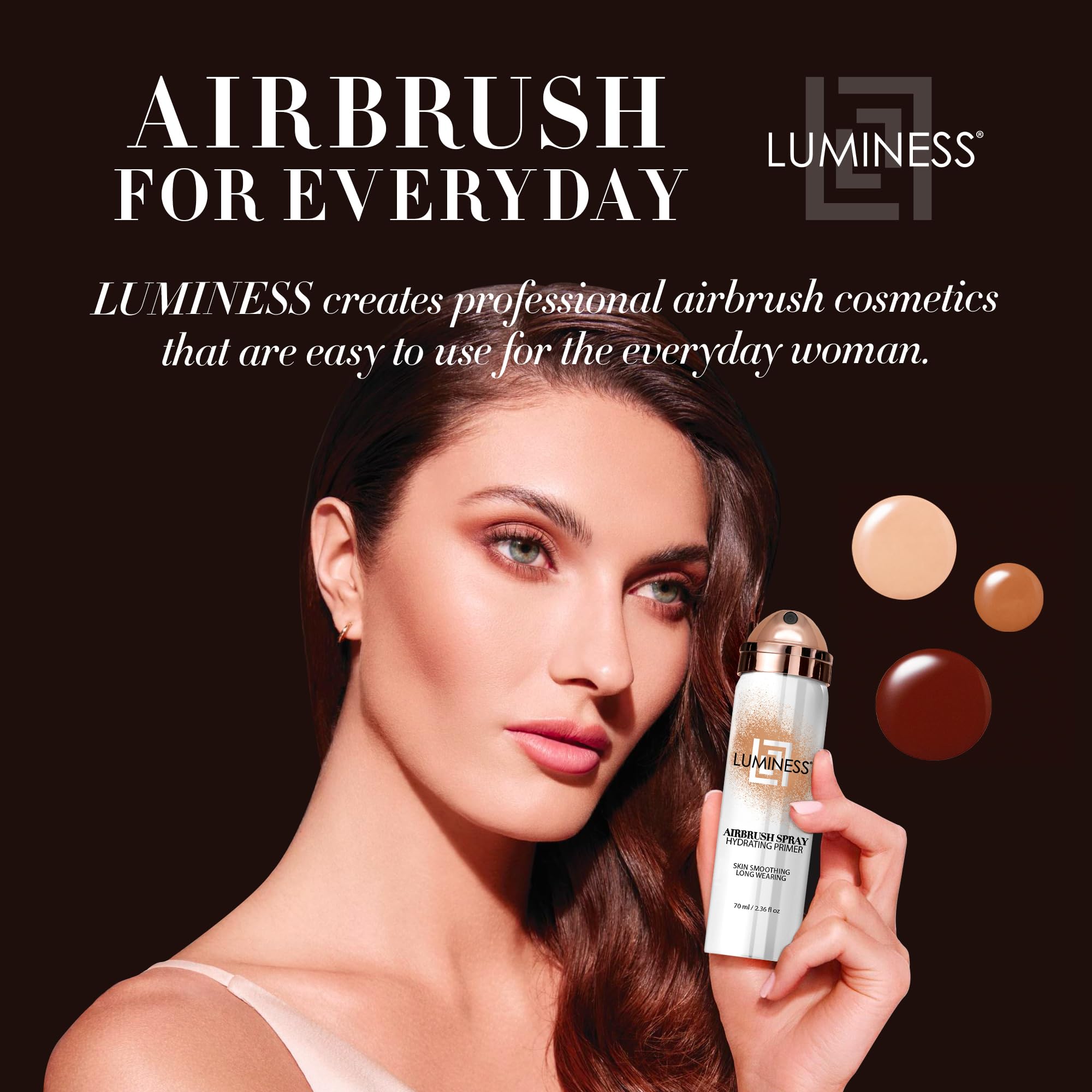 LUMINESS primer lienzo perfecto para una base de maquillaje uniforme