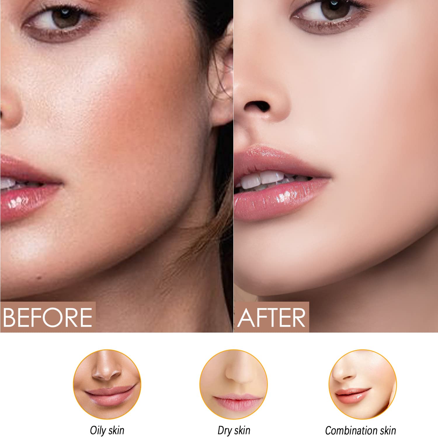 LUOTIVON puf grande para rostro y piel sensible.