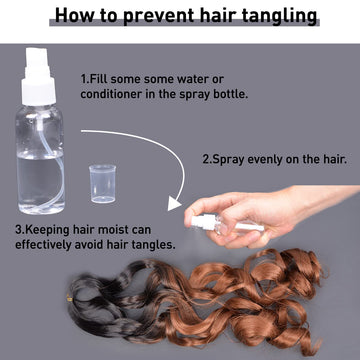 Luoyudu extensiones reutilizables para trenzas francesas, mantenimiento sencillo.
