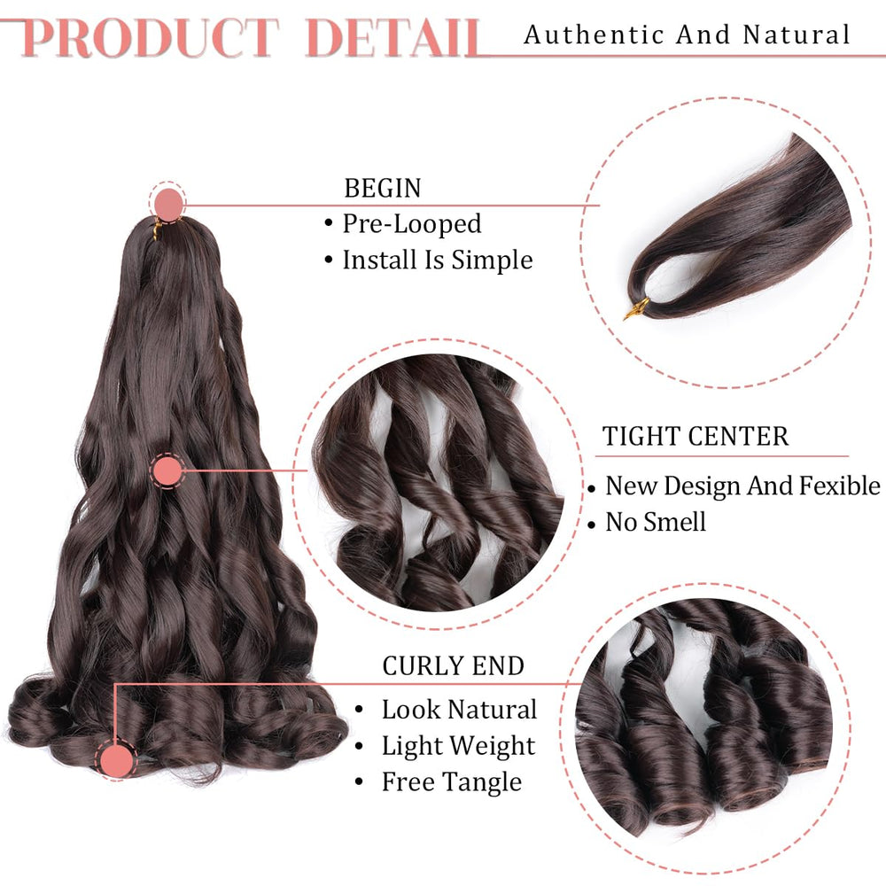 Luoyudu paquete extensiones trenza 75 g, volumen equilibrado.