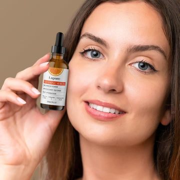 Lupure Vitamin C Serum 20% packaging front signals premium gift-ready design