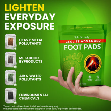 Sole Serenity: parche con zeolita para cuidado natural de pies.