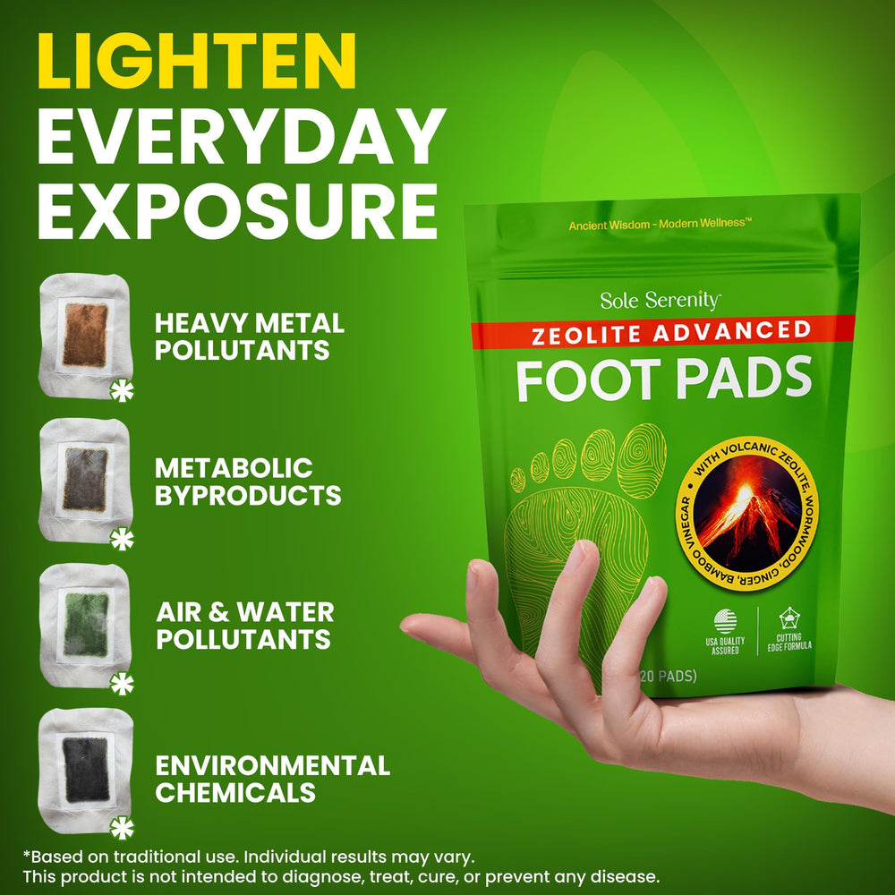 Sole Serenity: parche con zeolita para cuidado natural de pies.