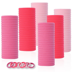 LuSeren 120 piezas elásticas rosa degradé suaves para pelo grueso, sin daño.