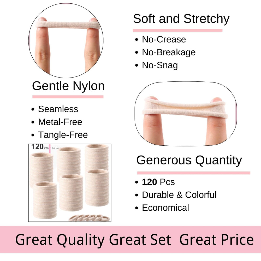 LuSeren: coletero grande de nylon sin costura ideal para pelo grueso.