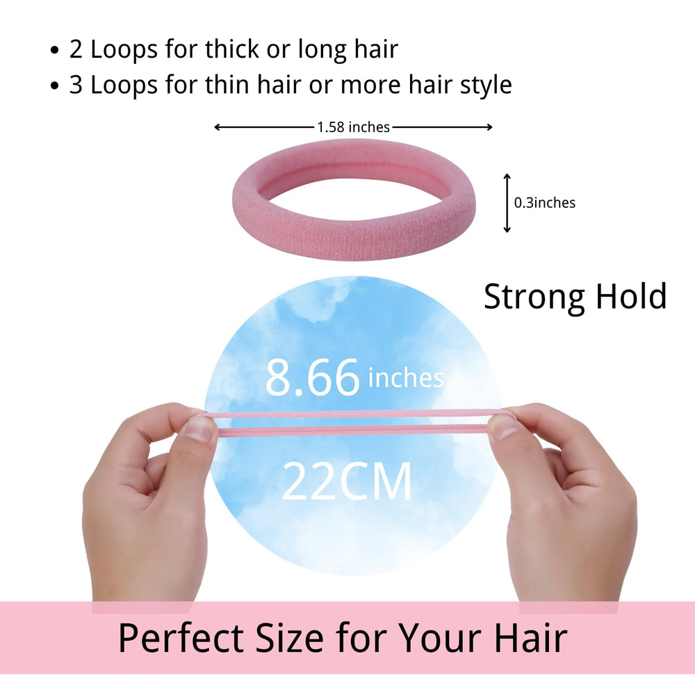 LuSeren elasticas de pelo sin daño, hechas en nylon suave.