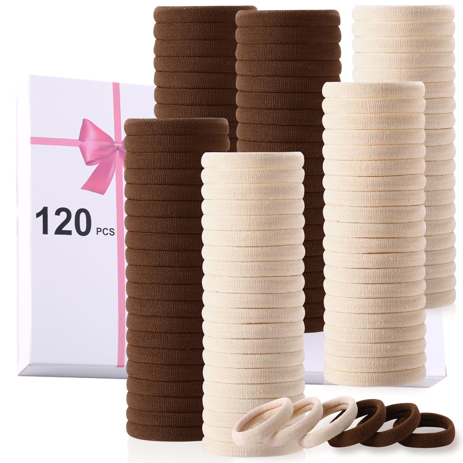 LuSeren elásticos de pelo grandes, sin daño, ideales para peinados duraderos.