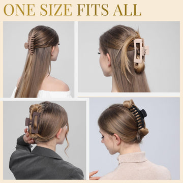 Pinza LuSeren de tamaño ideal para cabello fino o grueso.