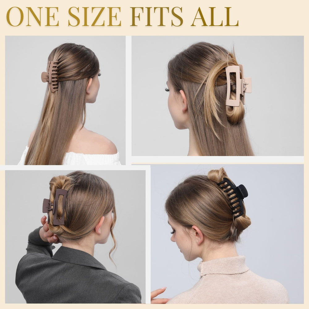 Pinza LuSeren de tamaño ideal para cabello fino o grueso.
