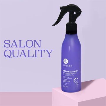 Luseta aplicación antes del peinado crea barrera protectora