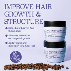 Luseta Biotin B-Complex fortalece las raíces para cabello más resistente.
