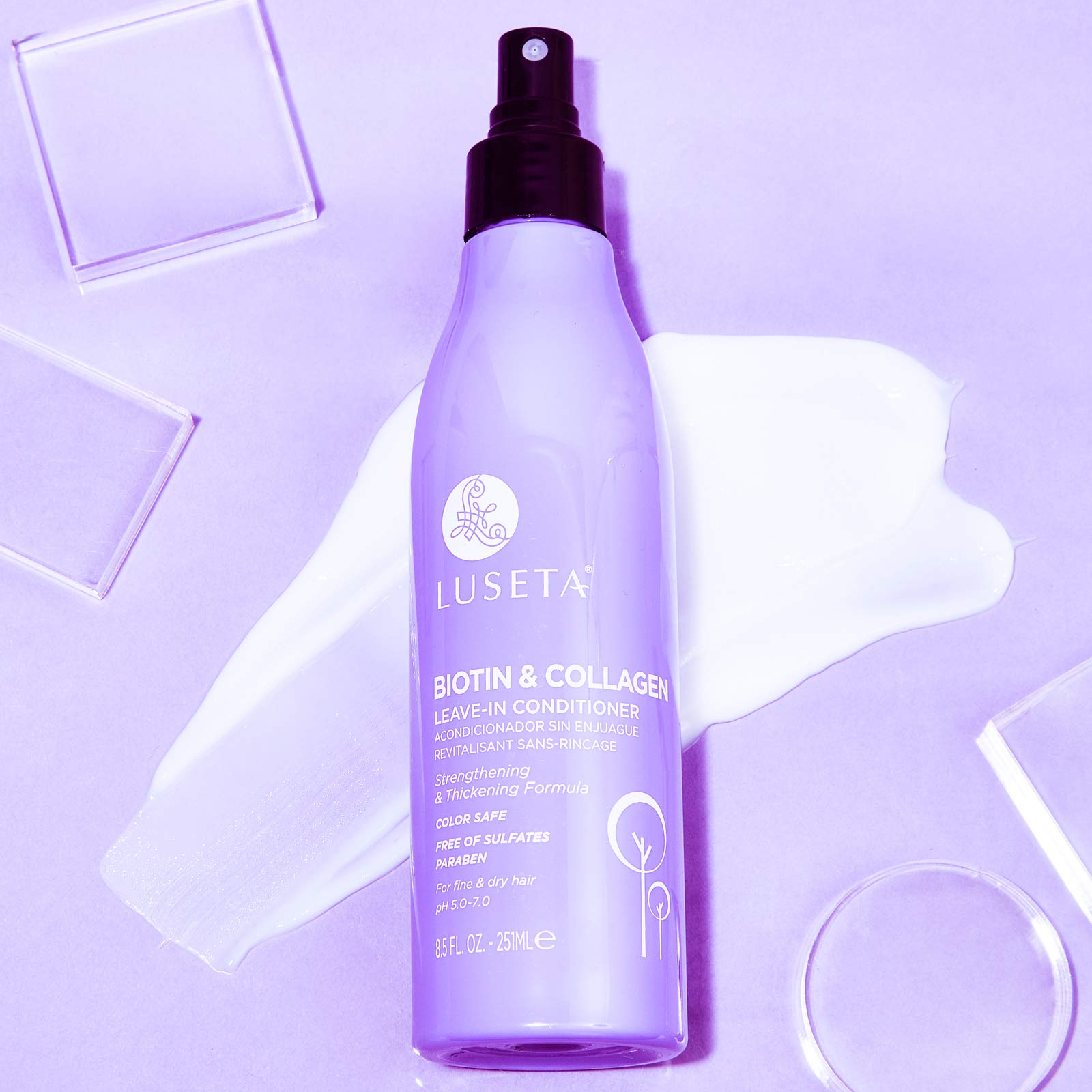 Luseta Biotin con colágeno para cabello dañado aporta suavidad y protección