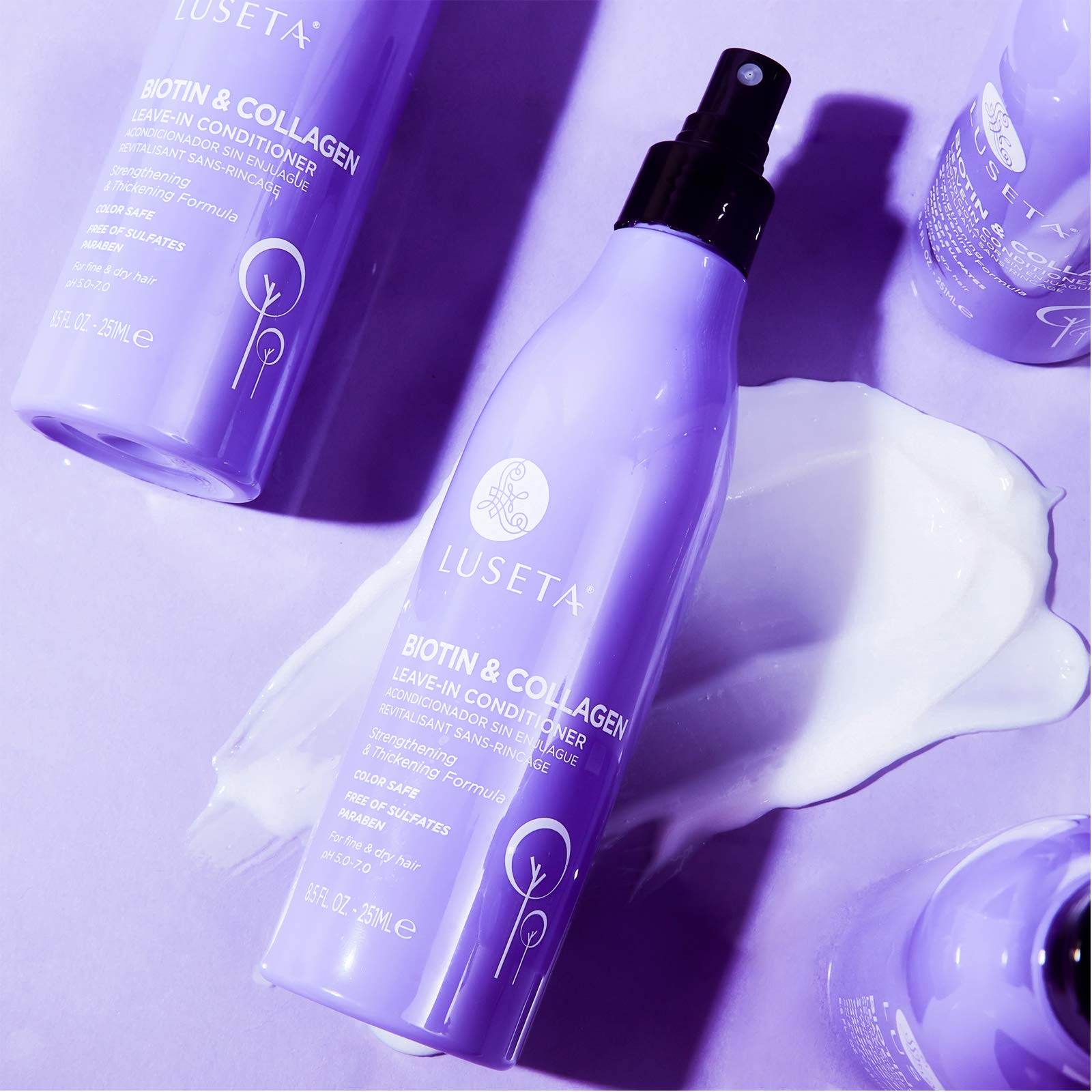 Luseta Biotin control del frizz para cabello suave y manejable