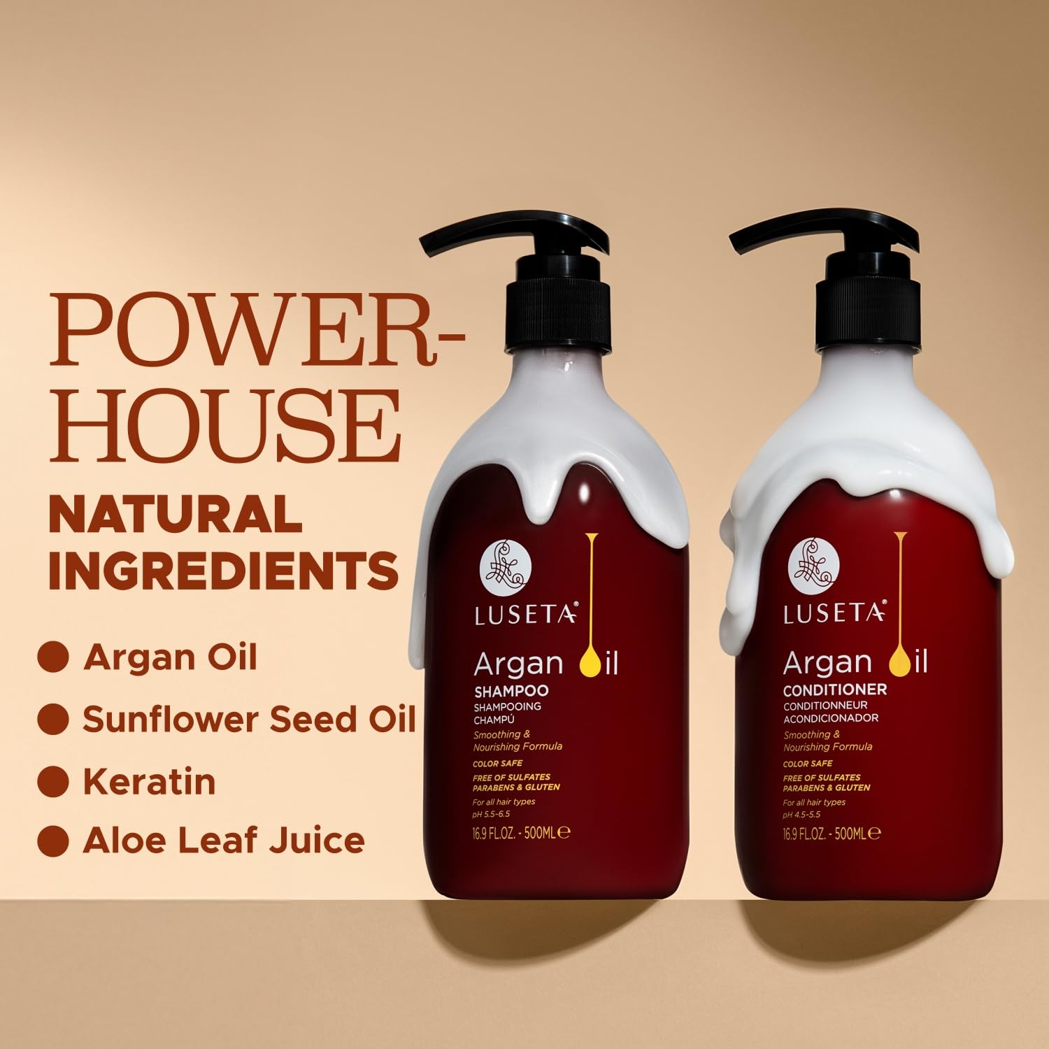 Coffret Luseta Soin Argan: emballage soigné sur table, ensemble hydratant.