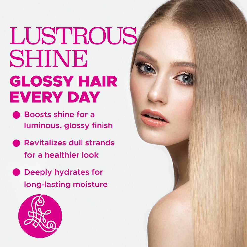 Luseta Glossy Pearl, barrera hidratante para cabello suave y manejable.