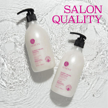 Luseta Glossy Pearl Shampoo muestra brillo instantáneo gracias a la perla.
