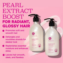 Luseta Glossy Pearl Acondicionador, hidratación profunda que facilita desenredar.