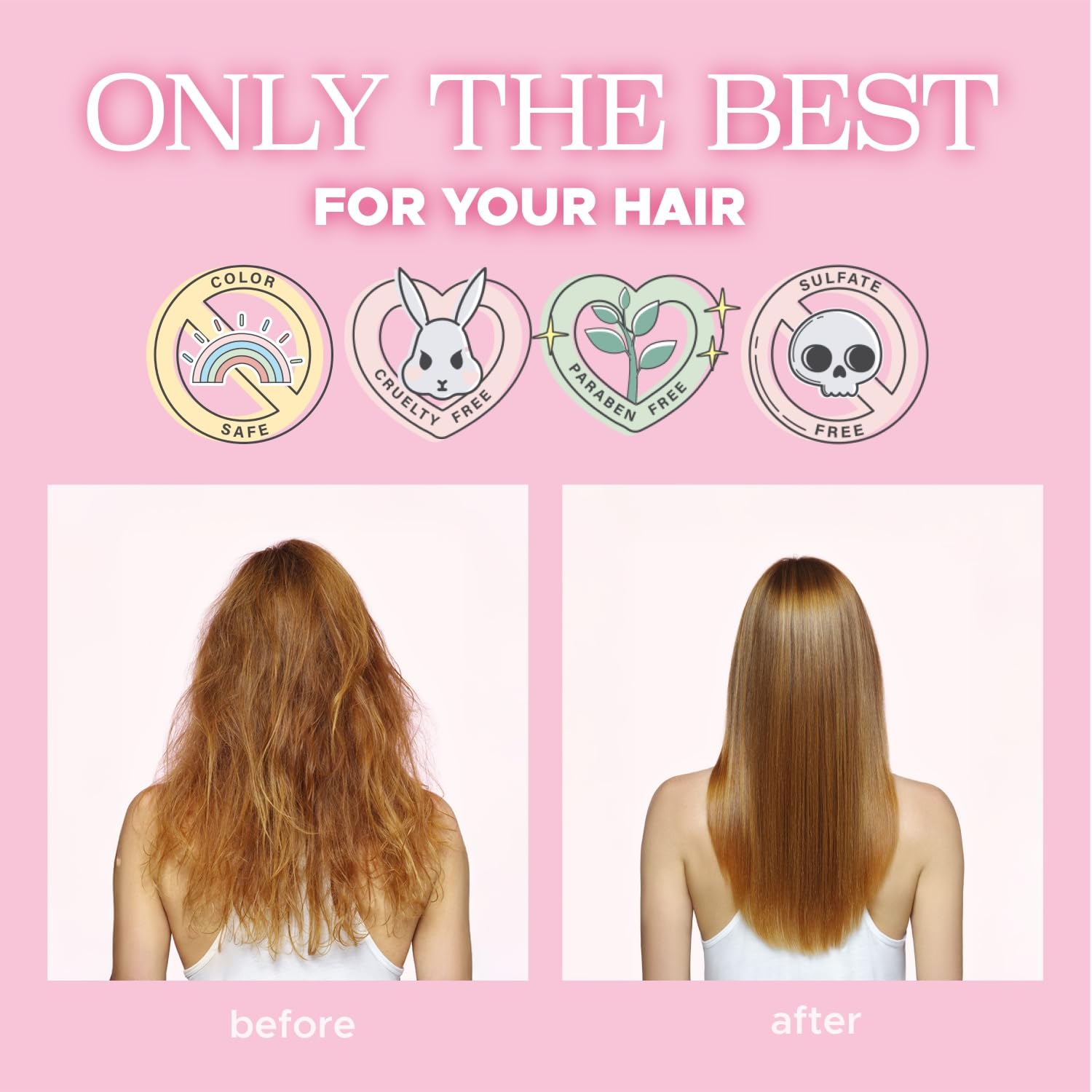 Luseta Perla Brillante sin enjuague, adecuado para todo tipo de cabello y estilos.