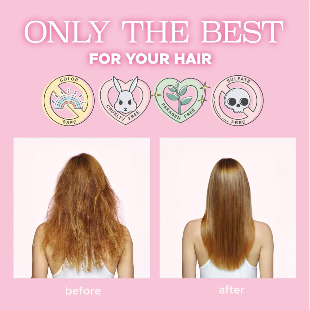 Luseta Perla Brillante sin enjuague, adecuado para todo tipo de cabello y estilos.