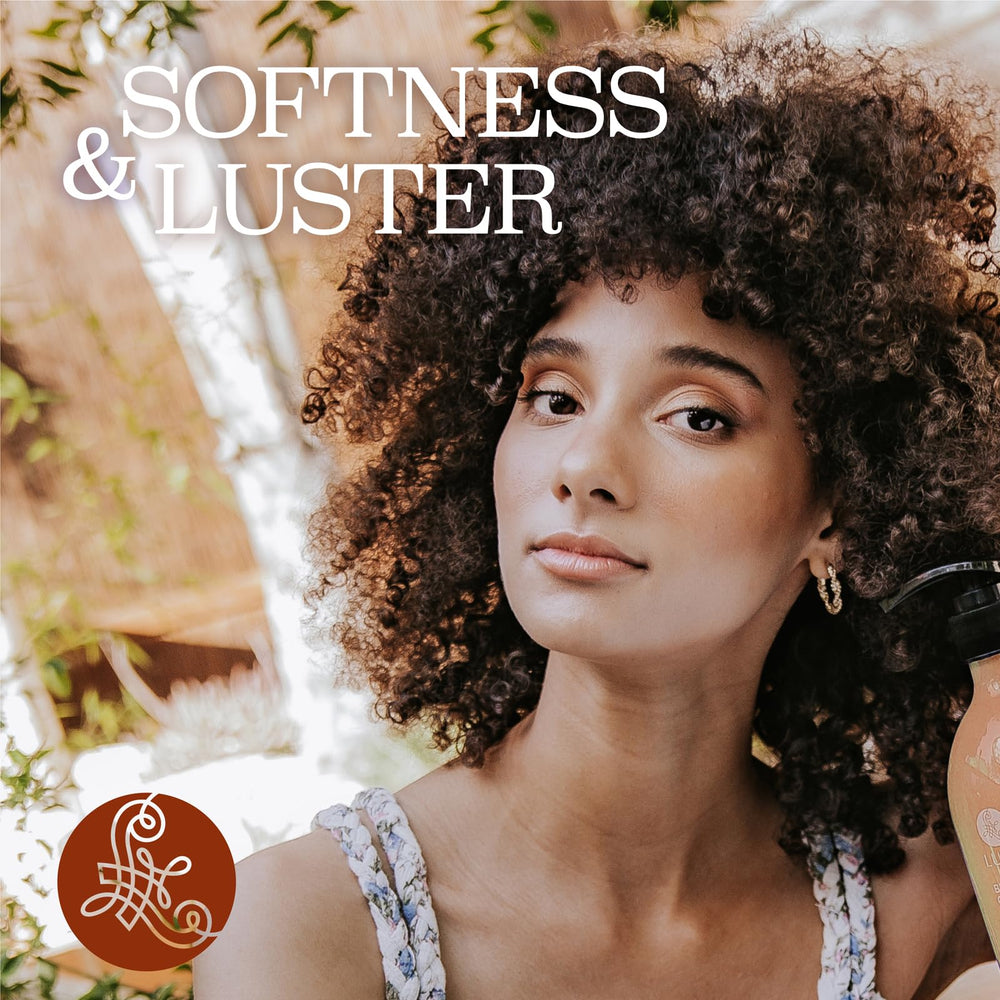 Luseta Ingredientes cúrcuma y colágeno, beneficios para el cabello y el cuero cabelludo.