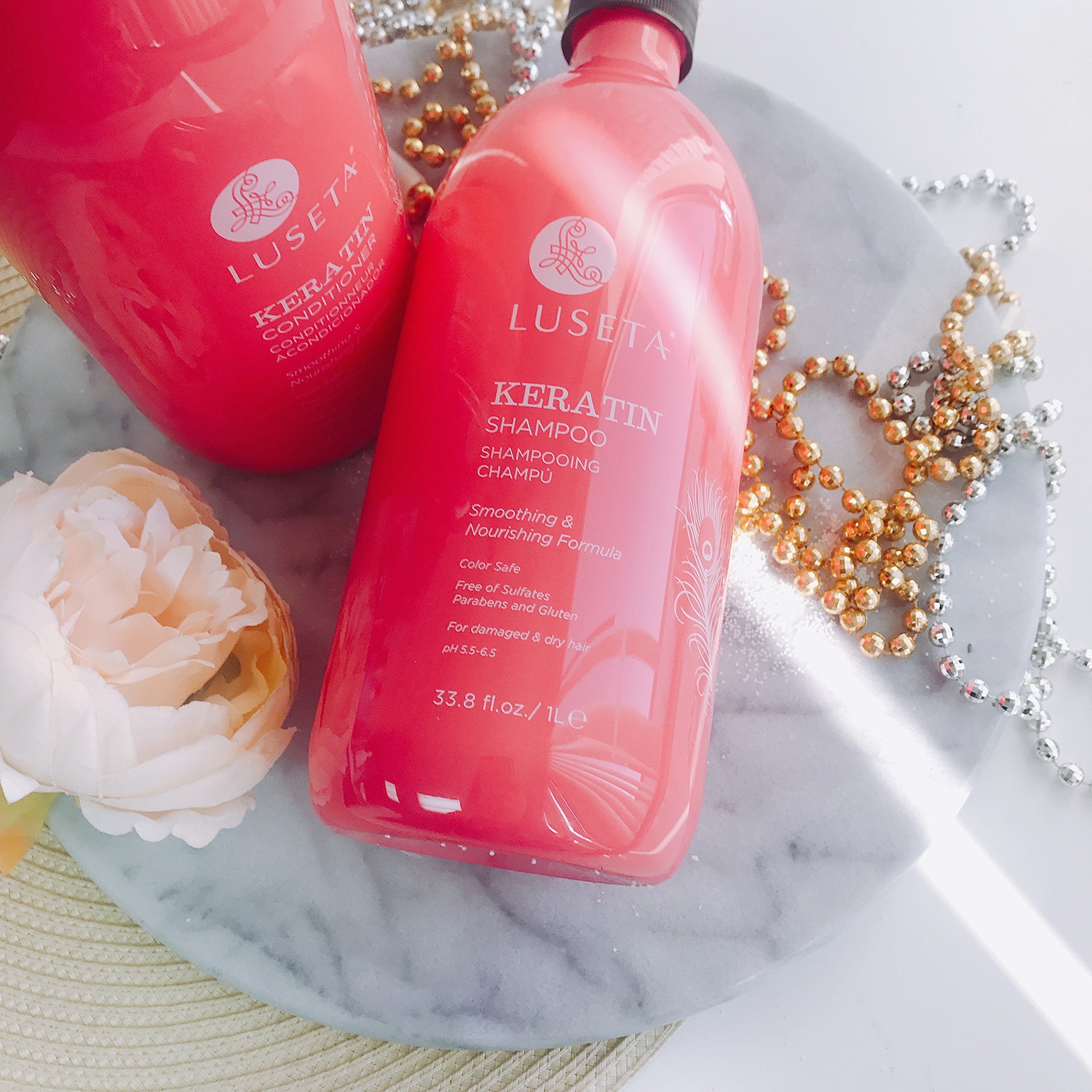 Cabello danificado cuidado con Luseta Keratin Smooth en casa