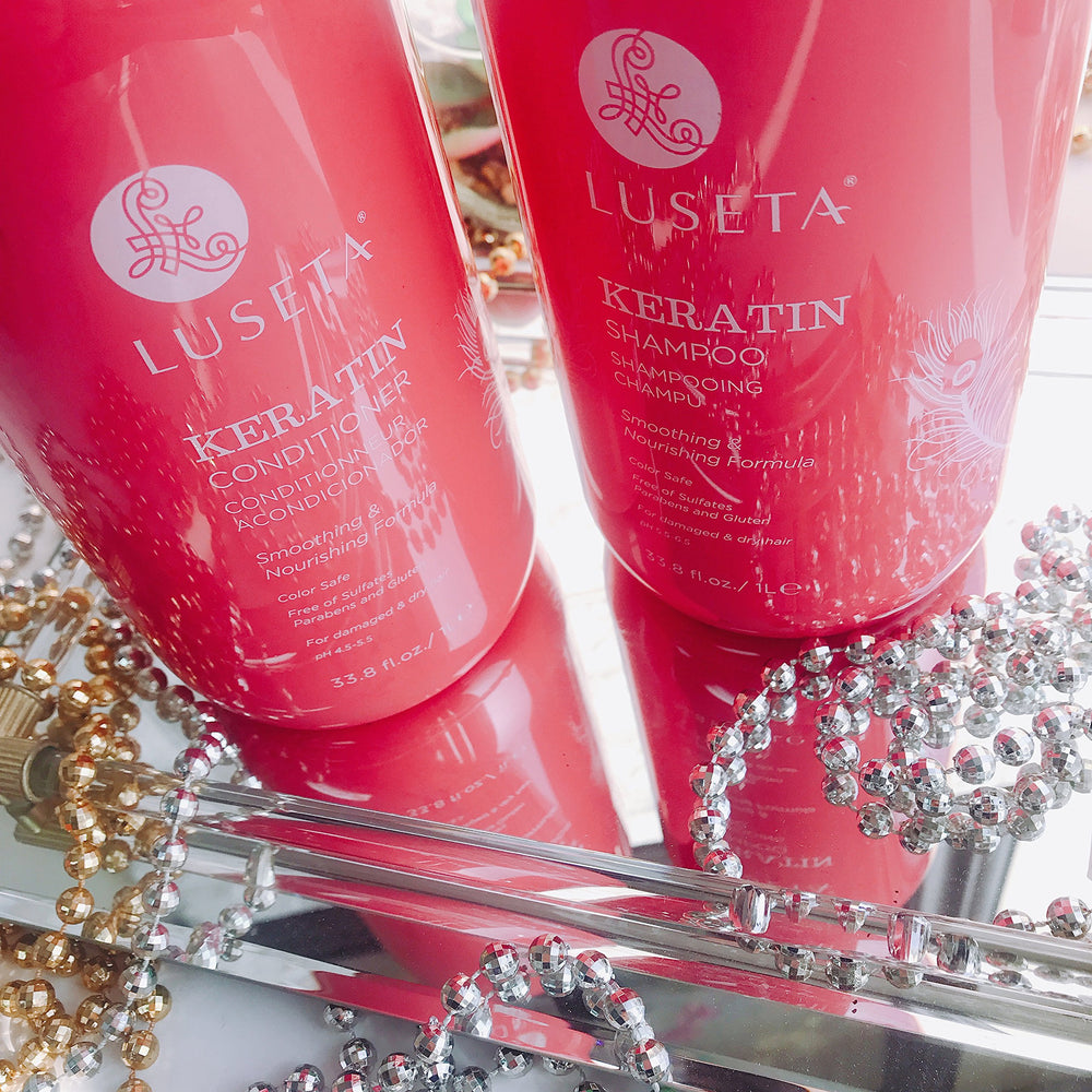 Hidratación de Luseta Keratin Smooth para cabello seco y áspero