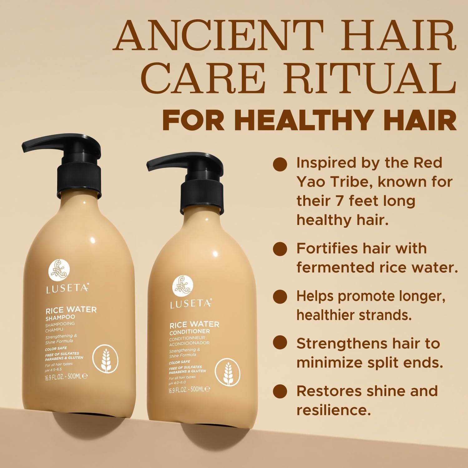 L LUSETA ritual asiático: cuidado capilar inspirado para un cabello nutrido.