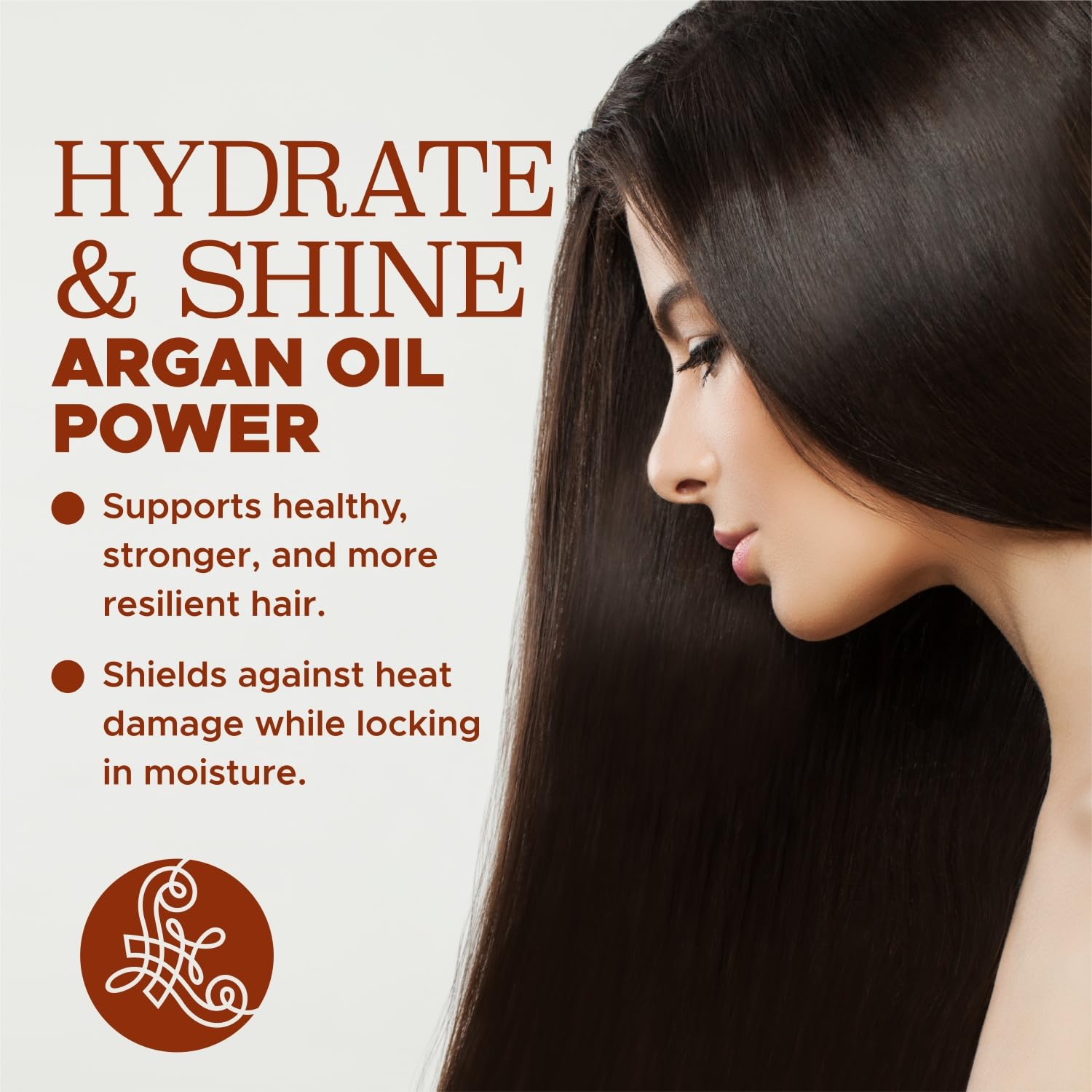 Shampoing Argan sur étagère: présentation soignée, idéal pour démarrer une routine.