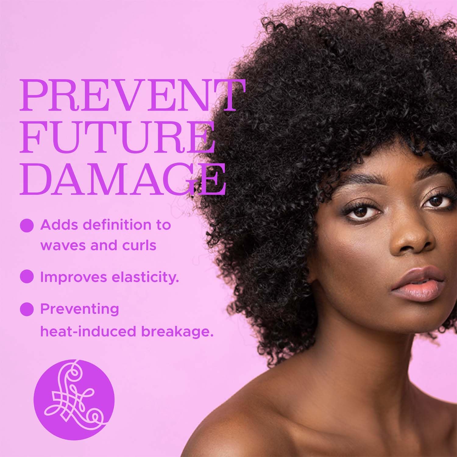 Luseta shiny, soft hair after styling with lightweight formula.