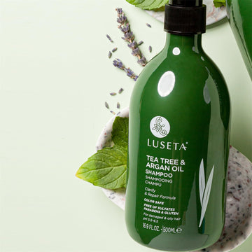 Luseta Tea Tree Shampoo para uso diario en hombres y mujeres.