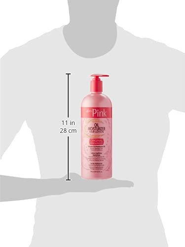 Luster's Pink Oil Moisturizer, escena de baño, rutina capilar diaria