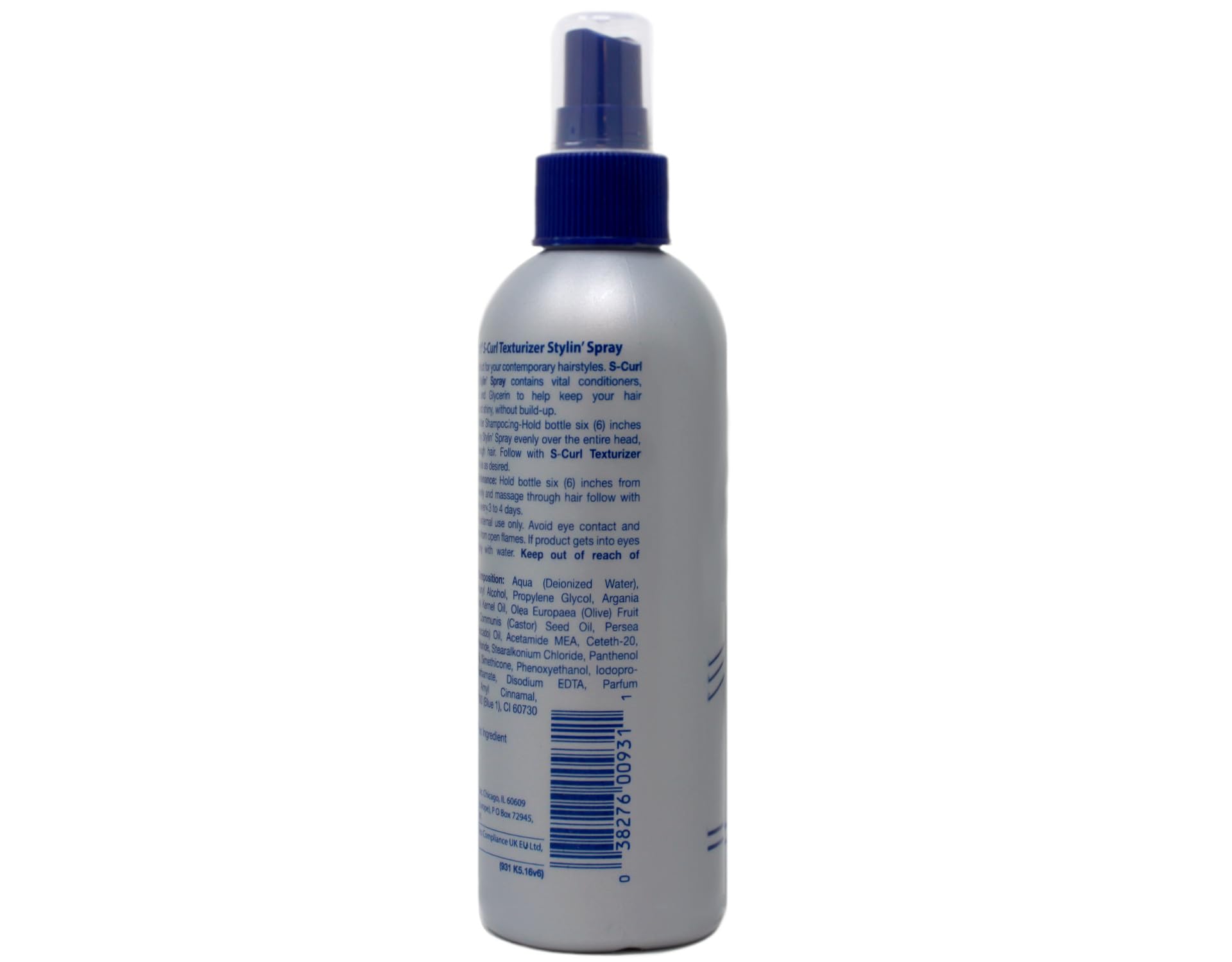 Luster's S-Curl Texturizing Spray ofrece efecto natural y brillo ligero.