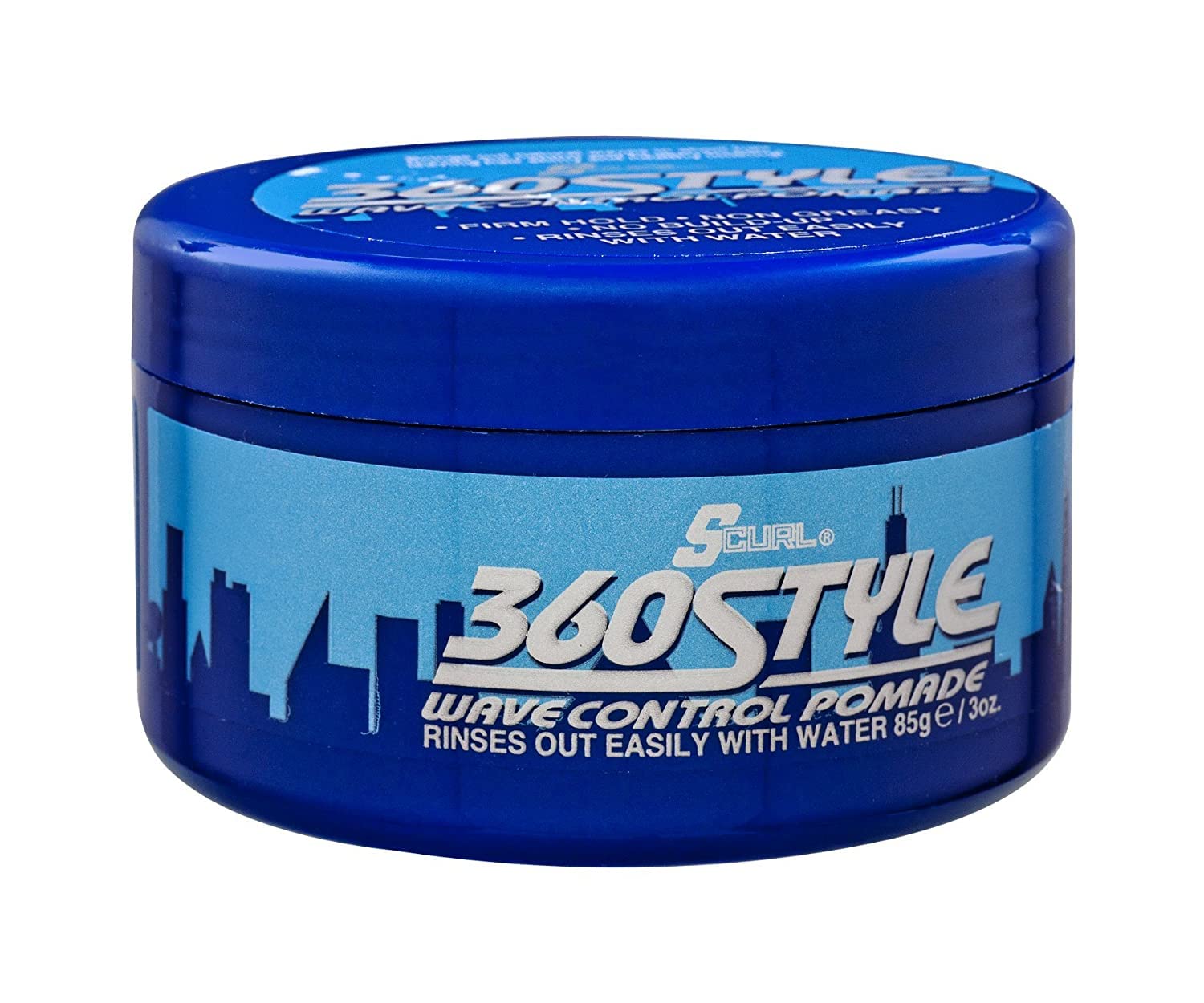 Luster's S-Curl 360 Wave Control Pomade, empaque variante, garantiza disponibilidad del producto para usuarios fieles.
