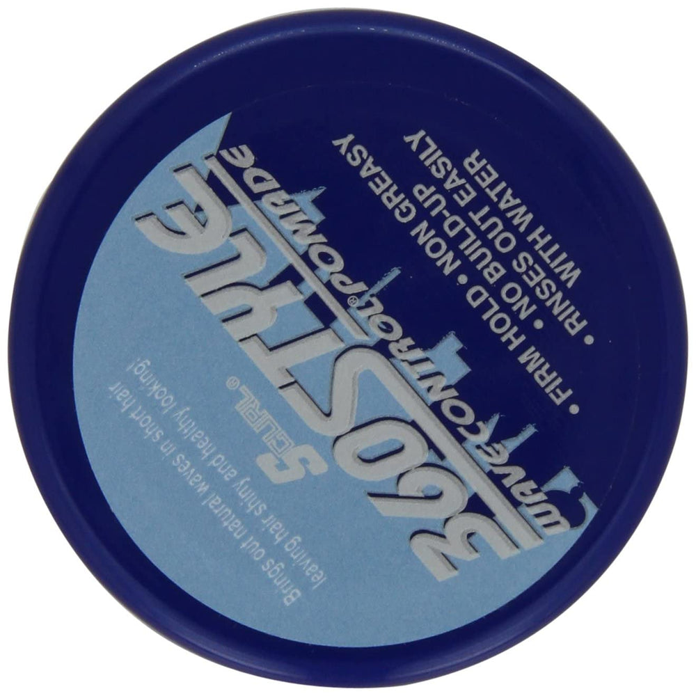 Luster's S-Curl 360 Wave Control Pomade, paquete 6, ahorro y consistencia para múltiples usos.