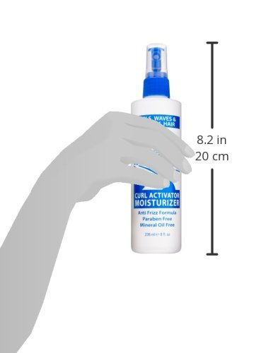 Luster's Scurl Activator aplicación diaria en el cabello para peinar rizos
