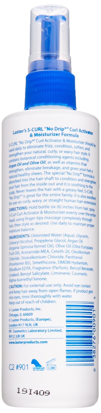 Luster's Scurl Activator textura cremosa que suaviza rizos sin grasa