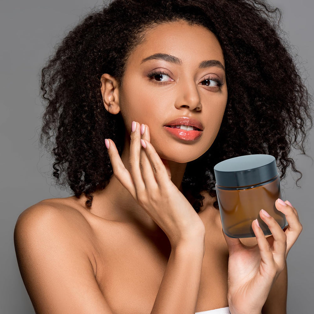 Lustervial frascos resistentes para cosméticos, útiles para cremas y ungüentos.