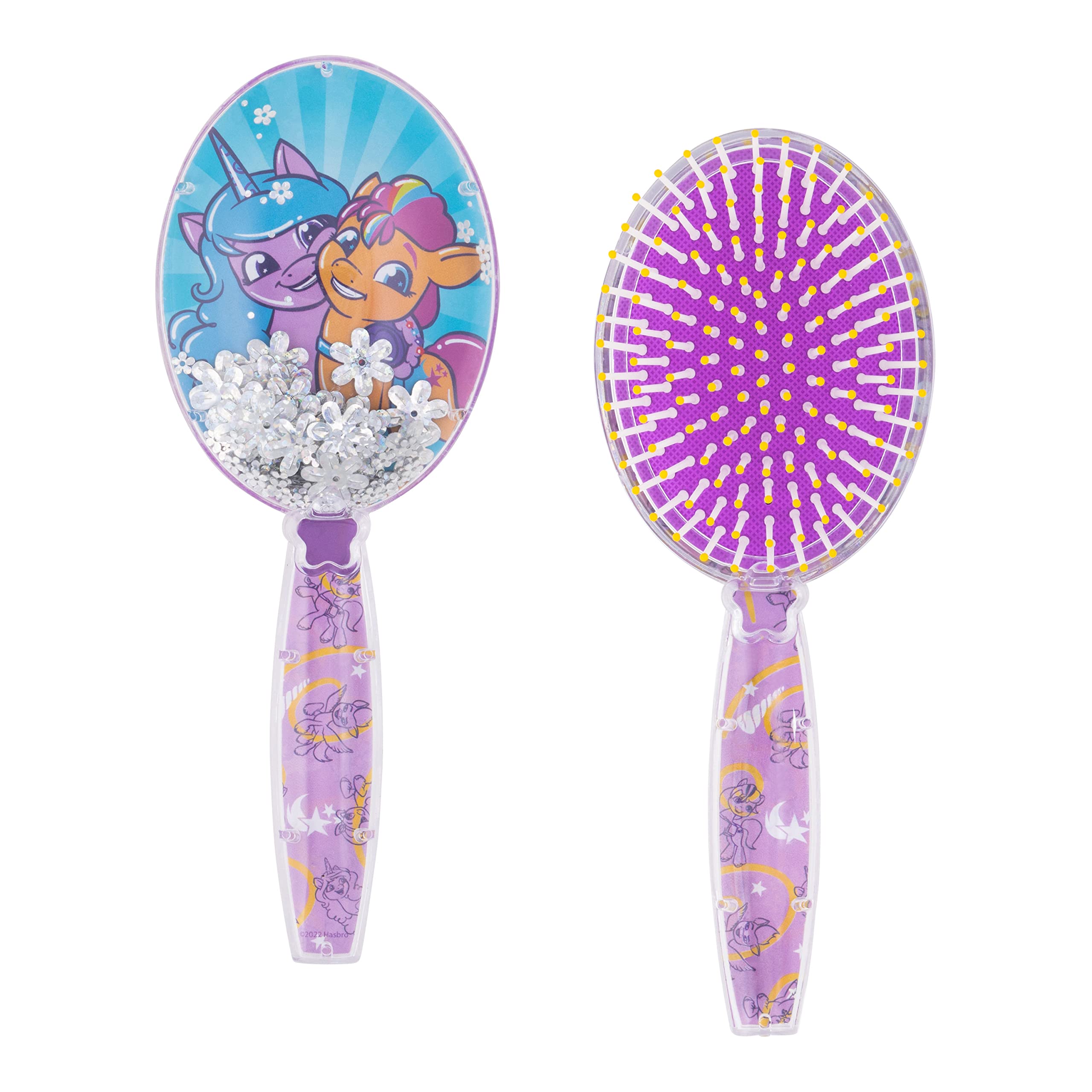 Cepillo Luv Her con estrellas brillantes y confeti para peinar con suavidad