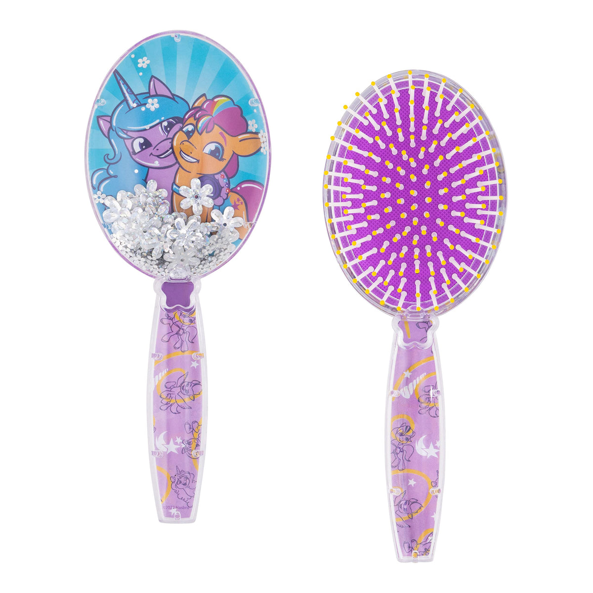 Cepillo Luv Her con estrellas brillantes y confeti para peinar con suavidad