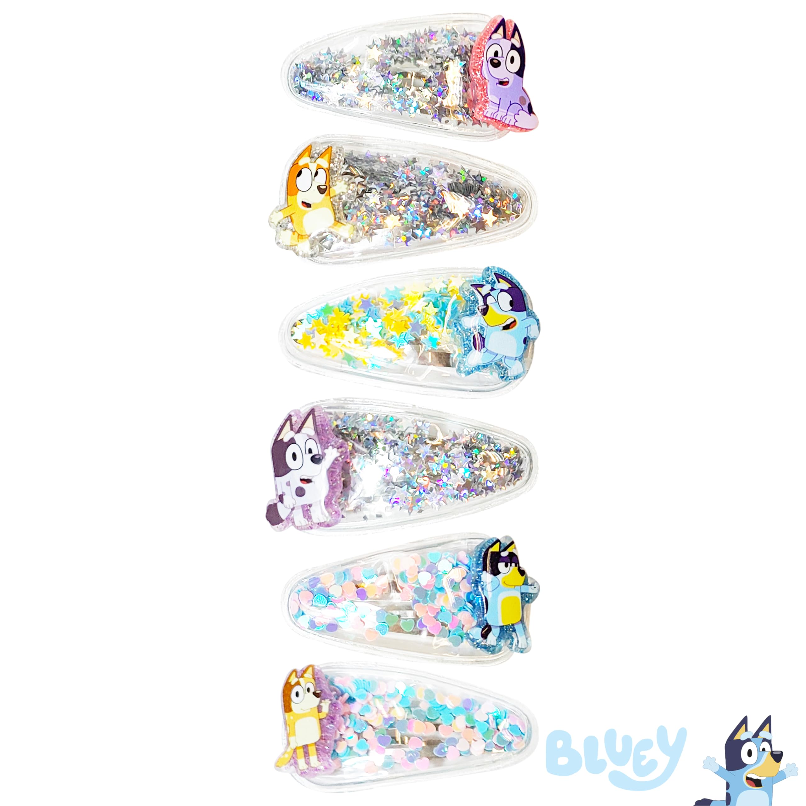 Diseños Bluey para cabello infantil, accesorios seguros de LUV HER.