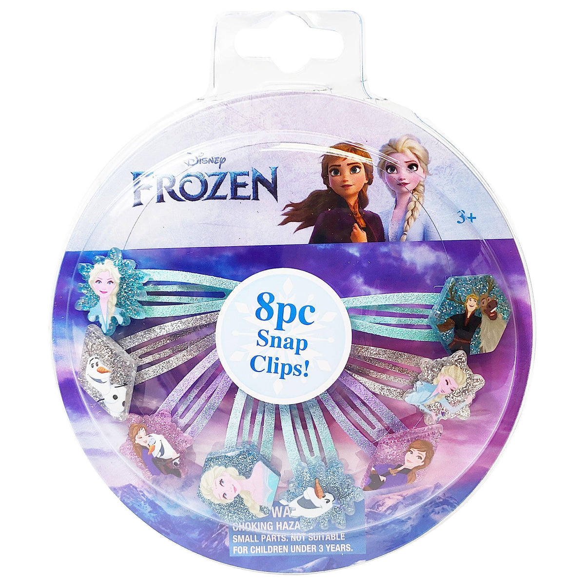 Luv Her Disney Frozen: pinzas de pelo multicolor para niñas, ideal para peinados rápidos.