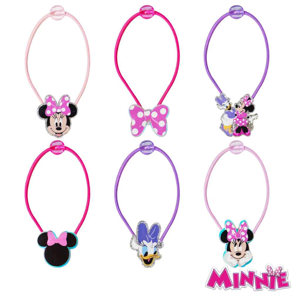 LUV HER Minnie Mouse lazo elástico para moños divertidos y duraderos.