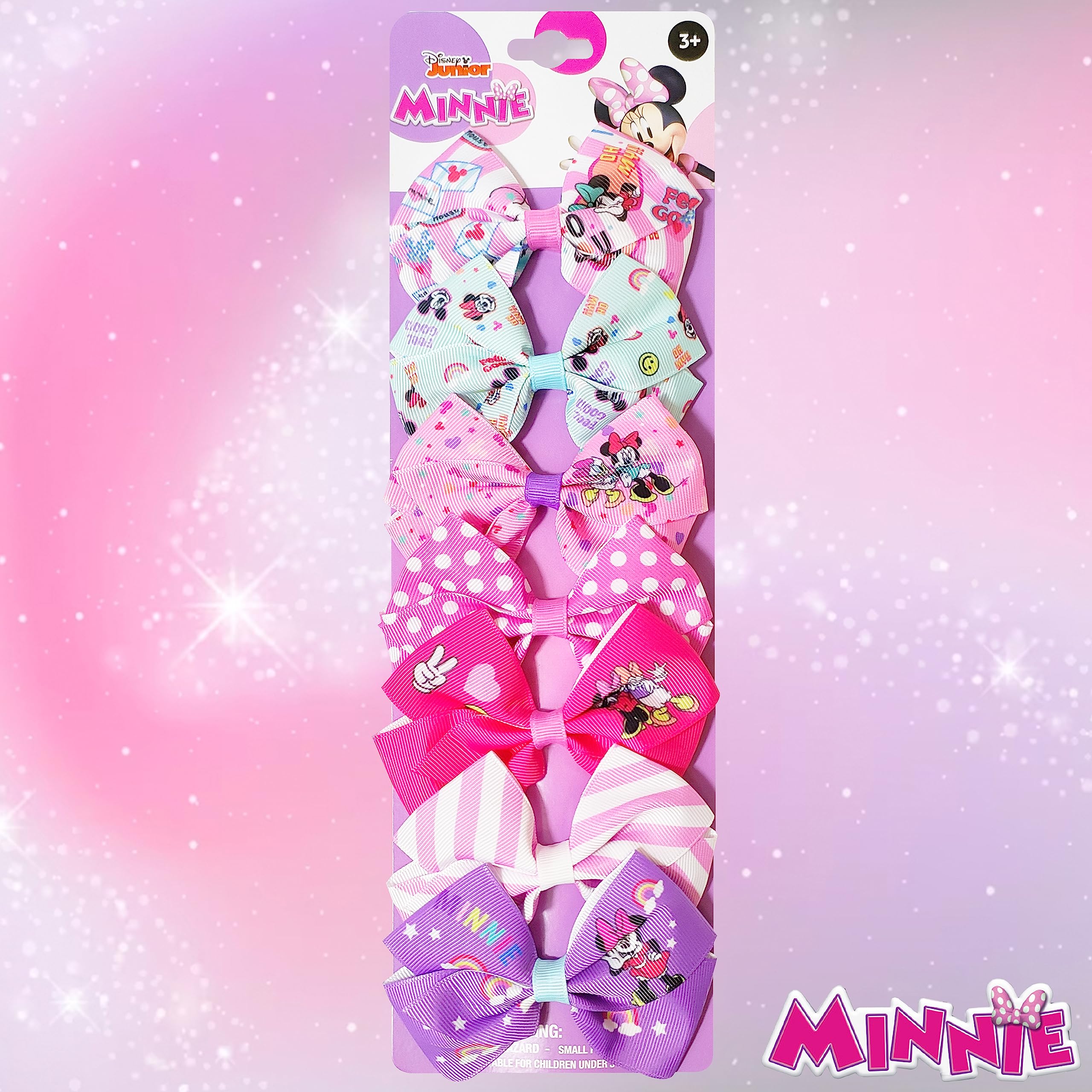 LUV HER Minnie Mouse lazo suave con bordes cómodos.