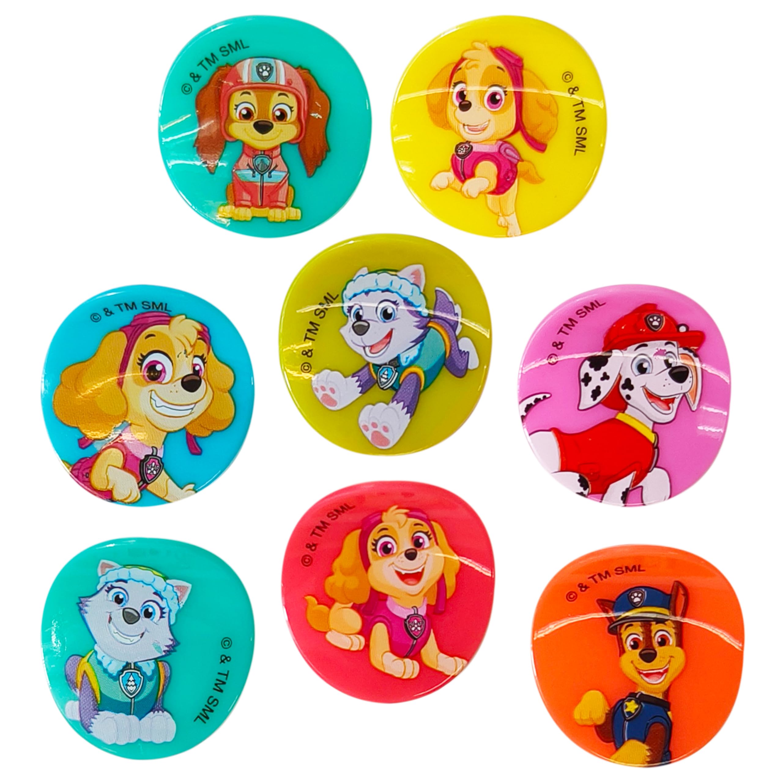 LUV HER Patrulla Canina clip colorido grupo, perfecto para peinados diarios.